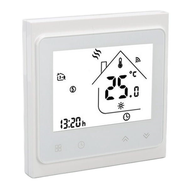 Controlador de temperatura blanco, termostato doméstico WIFI, controlador  remoto de temperatura LCD, termostato WIFI construido para durar