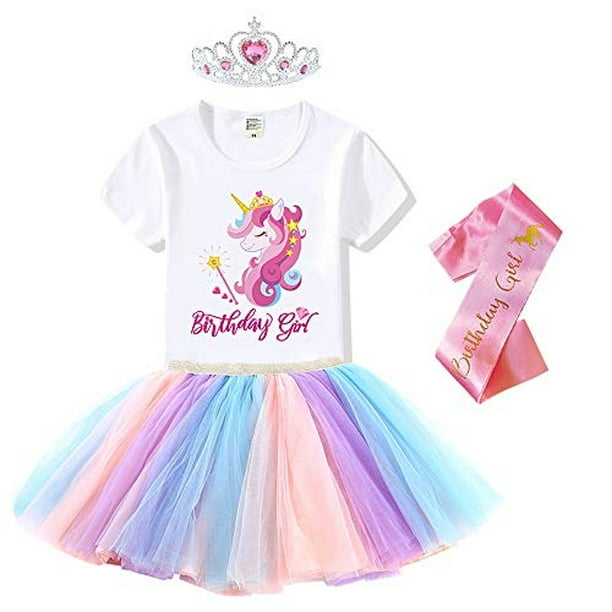 Viyorshop Disfraz de unicornio para niña, tutú de unicornio, regalos de  cumpleaños, luz LE Viyorshop Viyorshop