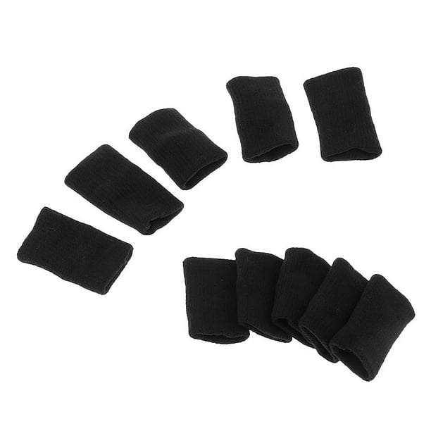 10 piezas elásticas dedos manguitos soporte para baloncesto voleibol  gimnasio Fitness equipo de comp Macarena Protector de dedo estirado