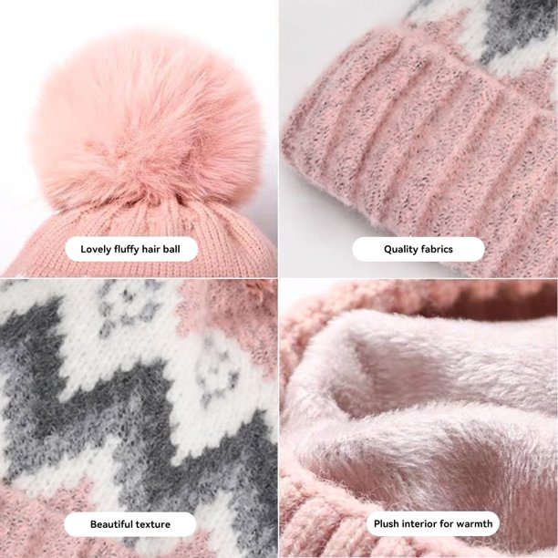 Jumpingount Gorro de lana para mujer, gorro de punto cálido, protección  cómoda para los oídos, gorros para adultos para otoño e invierno, gorros