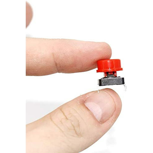 Mini interruptor de botón táctil, microinterruptor de 12x12