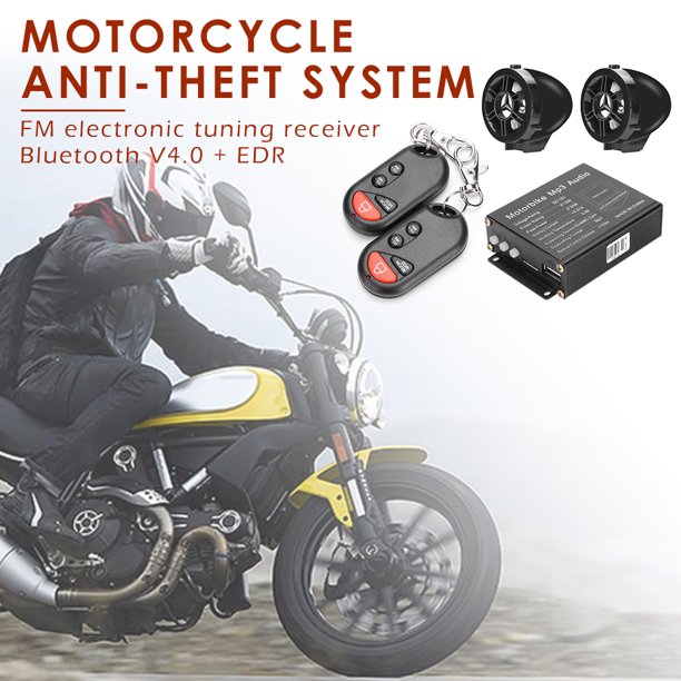  Altavoces de alarma de motocicleta, fácil instalación 100Hz a  6KHz antirrobo alarma de motocicleta sistema de audio de aluminio para moto  : Todo lo demás