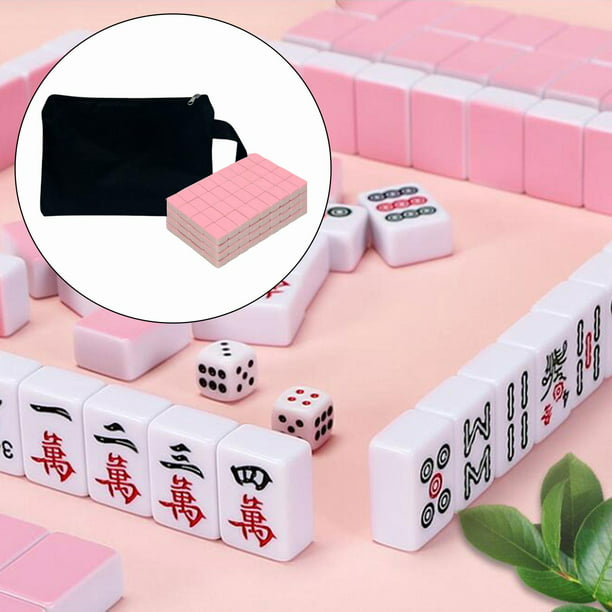 Mini juego de mesa Mahjong tradicional chino, juguetes familiares