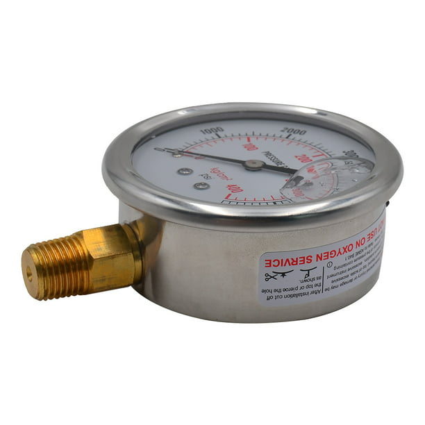 Manómetro de presión de agua Manómetro de aire, aire, aceite, presión de  agua, manómetro hidráulico, eficiencia maximizada Jadeshay A