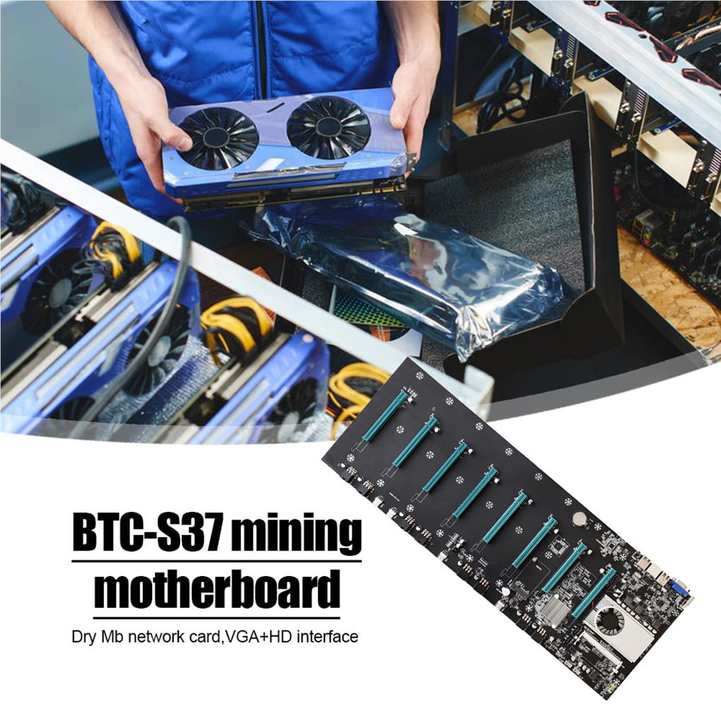 Btc S Mining Machine Motherboard Cpu Set 8 Pcie X Tarjeta