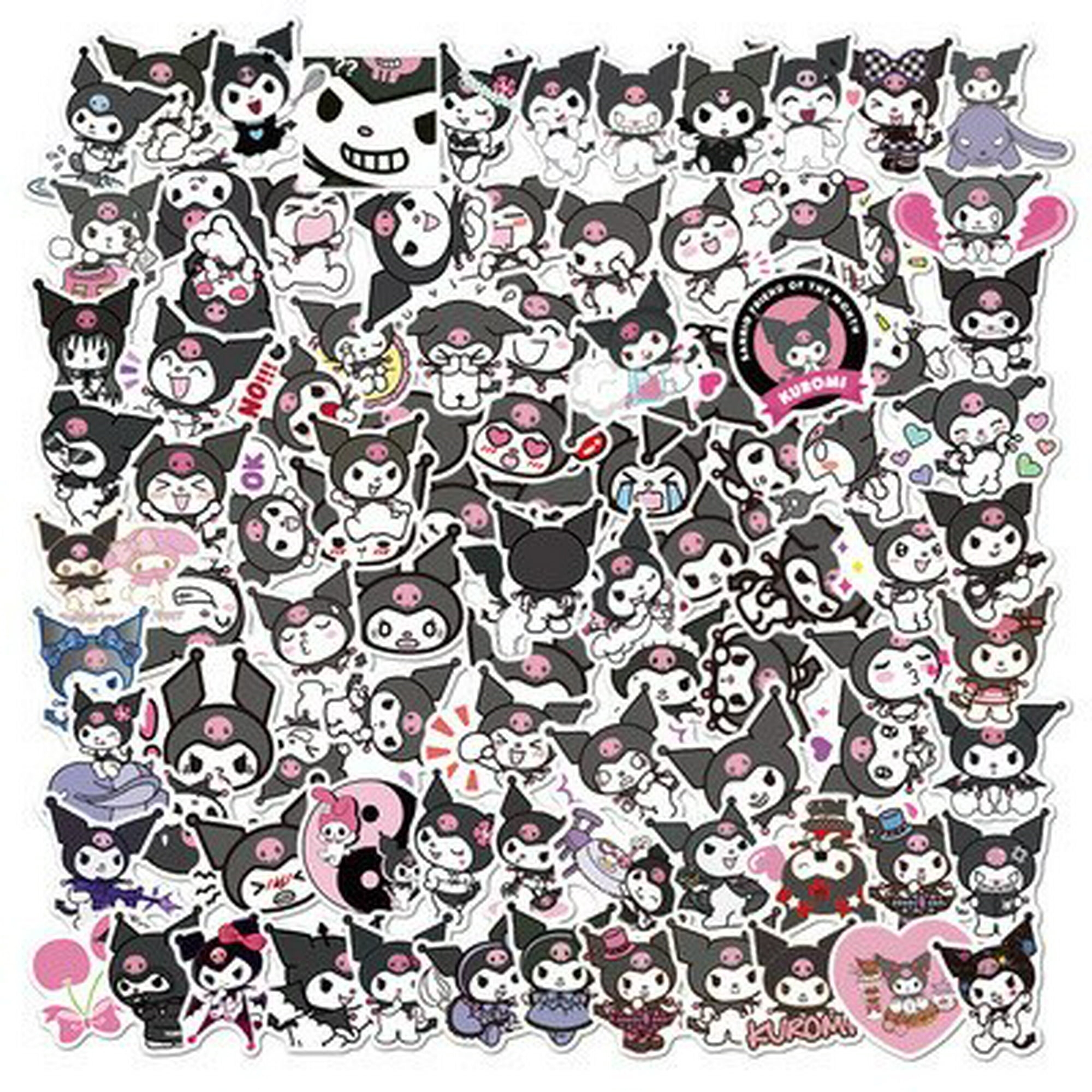 Pegatinas de Hello Kitty Kuromi para álbum de recortes, pegatinas bonitas  de Anime, grafiti, diario, Deng Xun