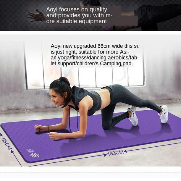 leyendo Continuo hombro Colchoneta de Yoga de 10 Grosor Antideslizante - Colchonetas de Ejercicios  de Pilates para Ejercicio Soledad almohadilla de yoga 10mm para mujer |  Walmart en línea