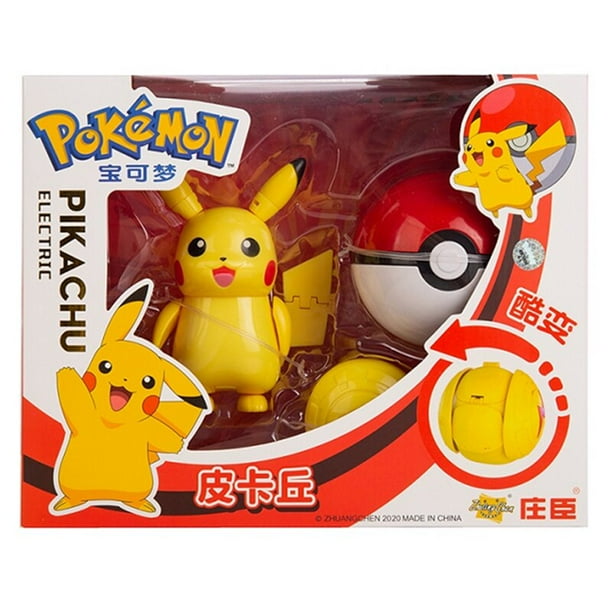 Figuras de acción de Pokémon, figuras de acción de Pokémon, Charizard,  Pikachu, Mewtwo, monstruo de bolsillo, deformación, Pokeball, modelo de