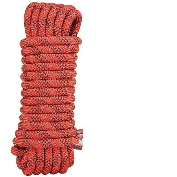 Cuerda de escalada cuerda trenzada cuerda de escalada tendedero 10 mm rojo  (10 metros oso de fresa Electrónica