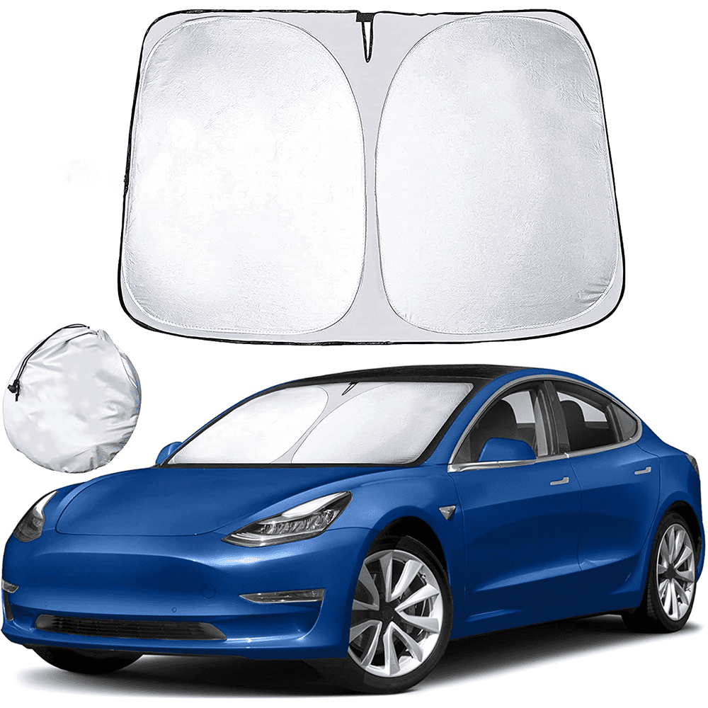 Parasole Parabrezza Per Tesla Model 3 (2018-2025) E Model Y (2020-2025) - Termico Riflettente E Pieghevole - 3
