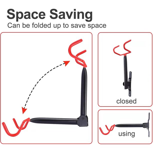 Soporte Colgador Con Gancho Horizontal Para Bicicleta