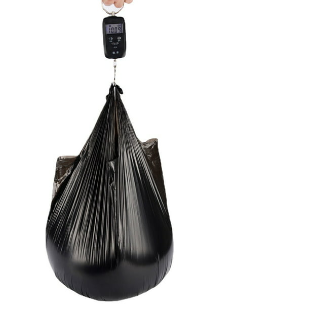 Bolsa basura pequeña negra de 30 litros (54cm x 60cm) para hogar y oficina
