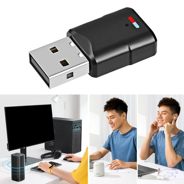 Adaptador Bluetooth USB 4.0 para PC, Receptor Bluetooth para Computadoras  de Escritorio por Baoblaze