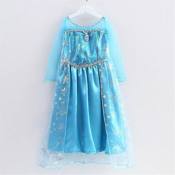 Niñas Frozen Queen Elsa Princesa Vestido Cosplay Disfraz Para 3-8 Años  Niños/4-5 Años/ kaili Sencillez