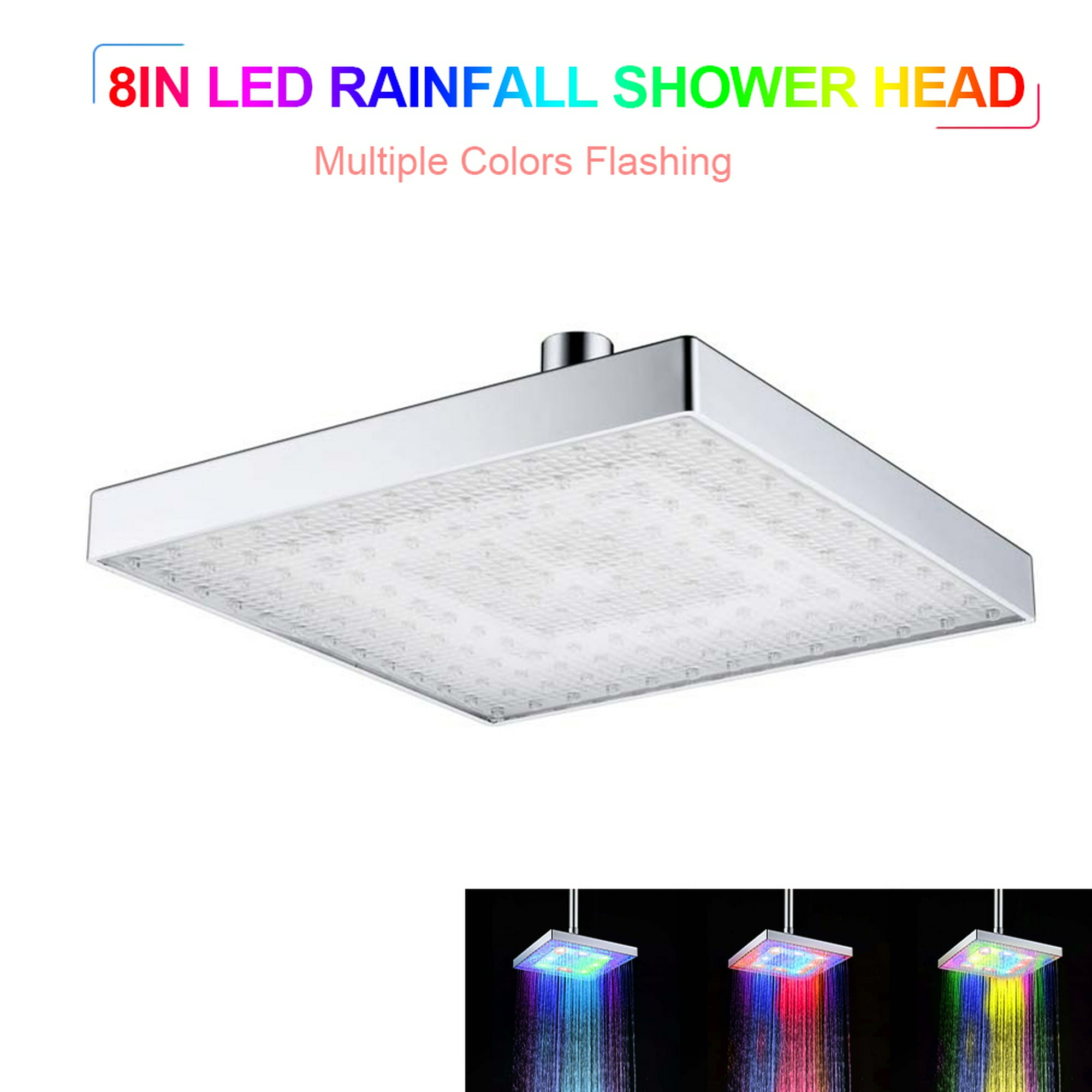 Cabezal Alcachofa De Ducha RGB Regaderas Con Luz LED Para Baño Modernas 7  Color