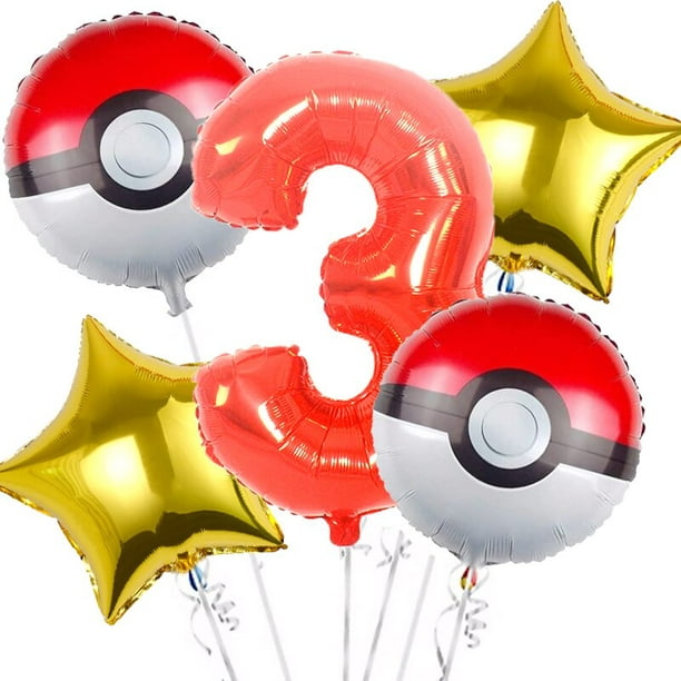 Decoración para cumpleaños de Pokémon 【Envío en 24h】
