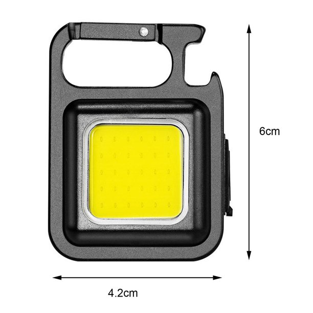 Linterna Cob Impermeable Recargable De 1 Pieza: Luz LED Portátil Con Imán  Fuerte, Soporte Plegable Y 4 Modos Para Llavero Y Trabajo