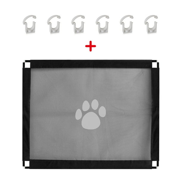 Barrera para mascotas fácil de instalar y con cerradura, puerta para  escaleras, 80 cm x 100 cm (hy)