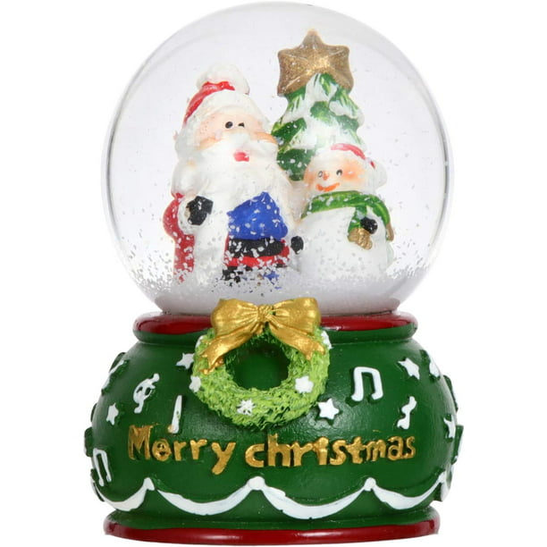TATLETATLE Bola de cristal personalizada de muñeco de nieve familiar, bola  de cristal de nieve personalizada con 1-10 nombres de muñeco de nieve,  luces LED de Navidad para el día de San