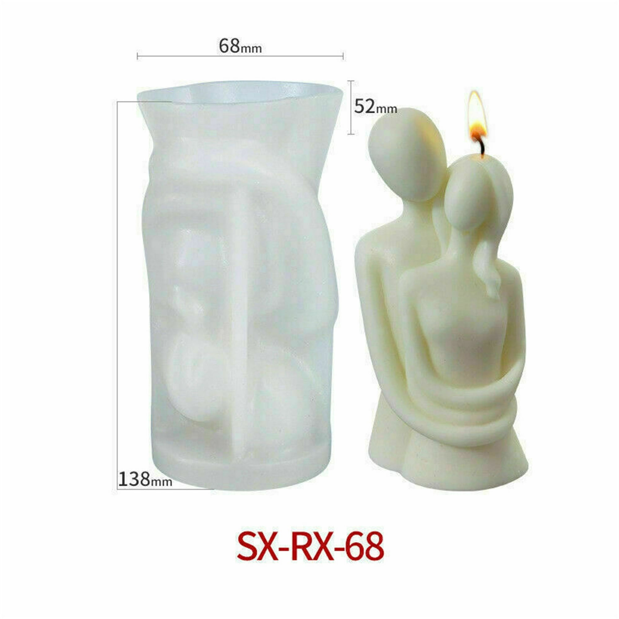 Moldes de silicona para velas, velas perfumadas fáciles de desmoldar,  diseño antiadherente, resistentes a altas temperaturas, moldes de silicona  para