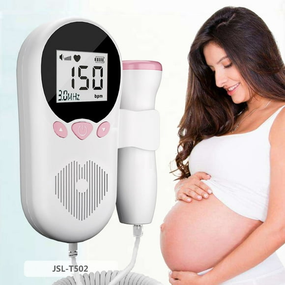 monitor de frecuencia cardíaca fetal dispositivo doppler de 30mhz maternidad embarazo wdftyju bebé detector de frecuencia cardíaca con sonido fetal pantalla lcd sin radiación