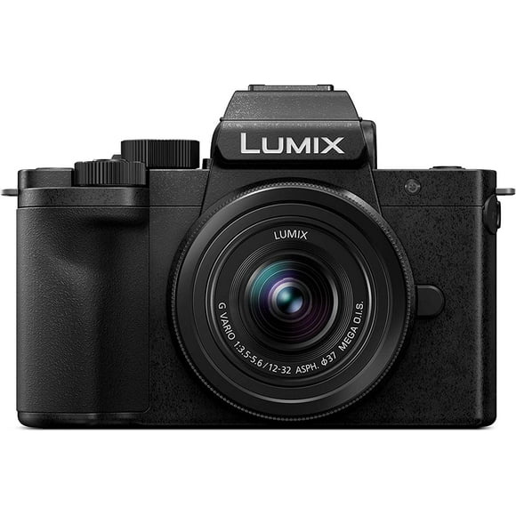 cámara sin espejo panasonic lumix g100 4k para foto y video con lente de 1232 mm dcg100kk negro modelo internacional panasonic dcg100kk