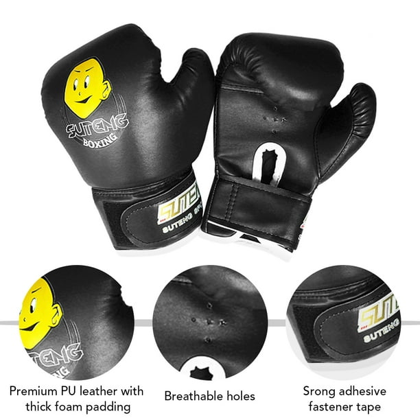Guantes de boxeo para niños, guantes de entrenamiento de Kick Boxing,  guantes de entrenamiento para jóvenes, Muay Thai, guantes de boxeo, equipo  de
