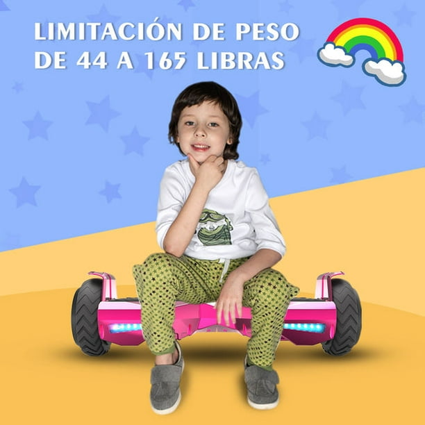 HOVERSTAR Bluetooth Hoverboard para niños LBW18 cromo color auto