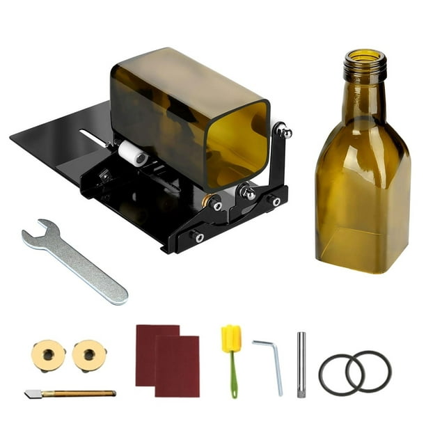 Cortador de botellas de vidrio, mini botella de vidrio portátil,  herramienta de manualidades, cortador de botellas y cortador de vidrio para  cortar