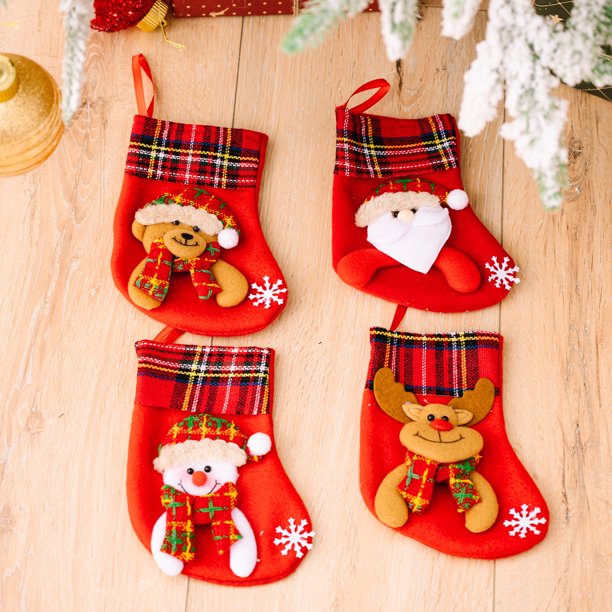 Calcetines rojos navideños comestibles