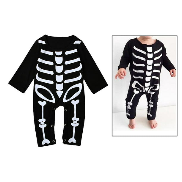 Esqueleto Bebe, Traje de disfraz Para Bebe, Ropa De Halloween Para Bebe, Disfraz  Mono Con Capucha