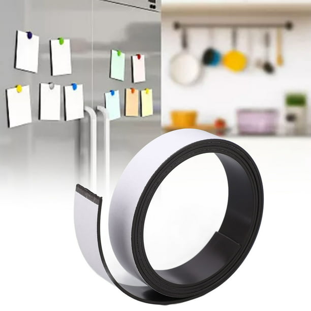 WOD MAG03-I Rollo de cinta magnética ultrafina flexible – 1/2 pulgada x 10  pies – Imanes de manualidades adecuados para bricolaje, proyectos de arte y