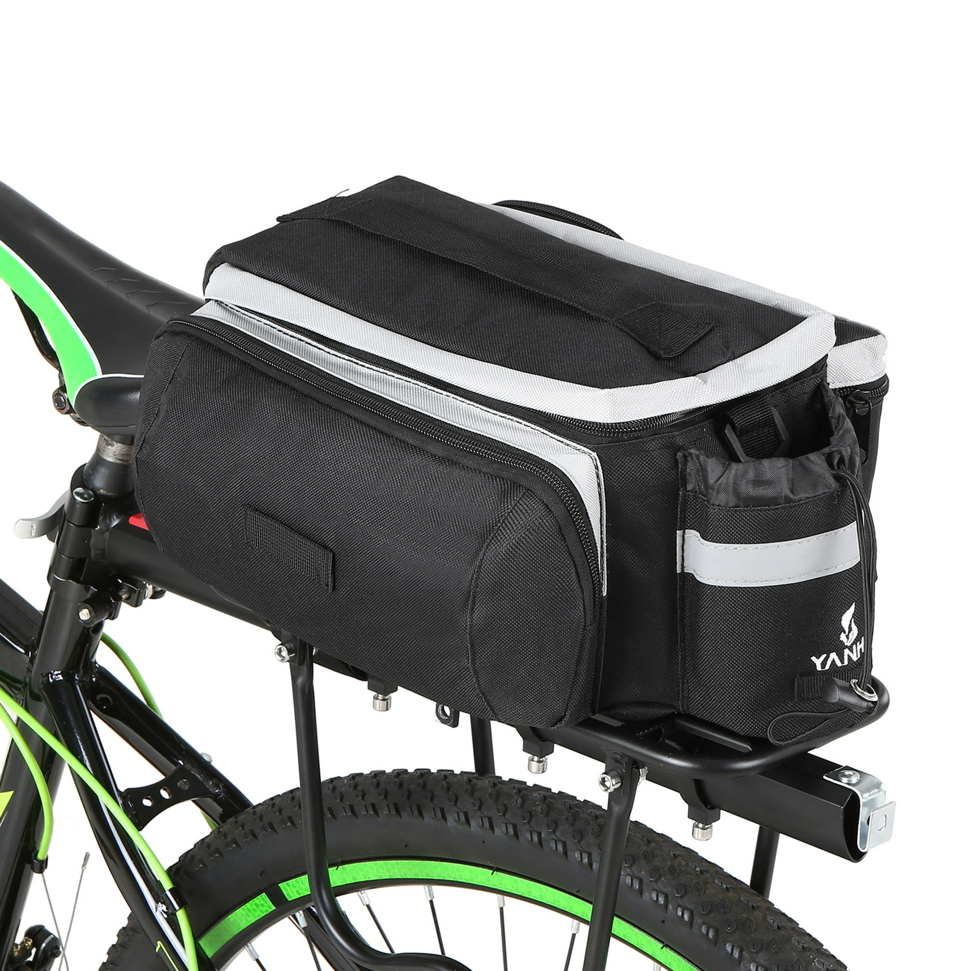 Alforja para bicicleta, bolsa para el maletero de la bicicleta, bolsa de  asiento trasero, multifunción, alforjas para la parte trasera de la