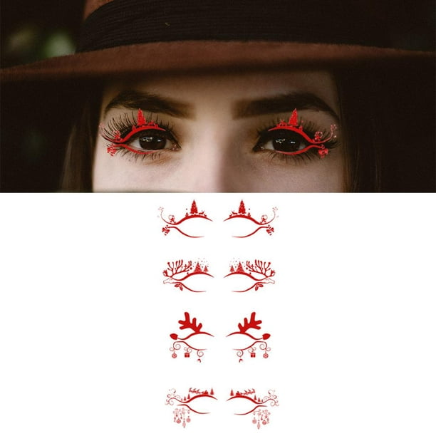 Maquillaje delineador de ojos fácil de colorear, suave y colorido para  fiestas, festivales, niñas de Navidad. B jinwen Delineadores de ojos  líquidos