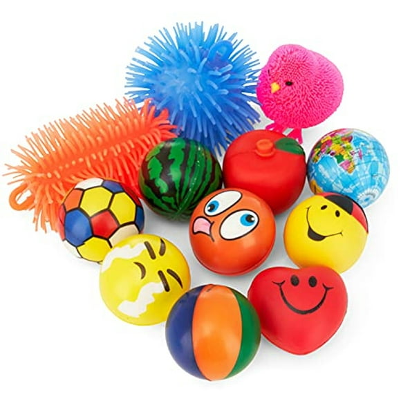stress balls puffer stress relief toys value assortment bulk neliblu neliblu