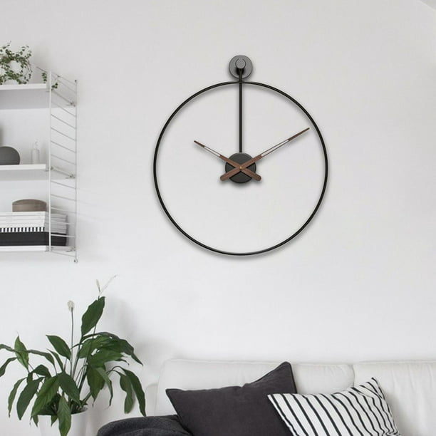 Reloj de pared grande para sala de estar, moderno reloj de pared silencioso  decorativo con péndulo para decoración del hogar, dormitorio, cocina