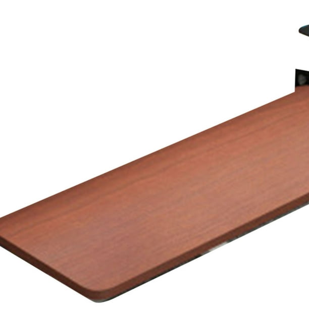  Bandeja para teclado debajo del escritorio, soporte deslizante  para teclado ajustable, estable y duradero, fácil de instalar, aumenta la  comodidad y el espacio de escritorio utilizable, plataformas de teclado de  madera