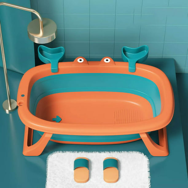 Bañera portátil para adultos, accesorios de baño grandes que ahorran  espacio, fácil de montar para bebés, niños pequeños, adultos, bañeras,  bañeras