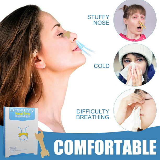 Tiras nasales Respira Mejor para piel normal 10 pzas