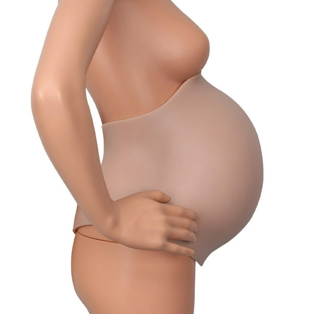 Barriga artificial para embarazada, vientre de embarazo falso de silicona,  accesorios de fotografía de vientre de embarazo falso, apariencia llamativa