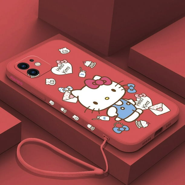 Funda Original Compatible Con Iphone Xr Con Un Diseño De Hello Kitty Lazos  Rojos Y Topos con Ofertas en Carrefour