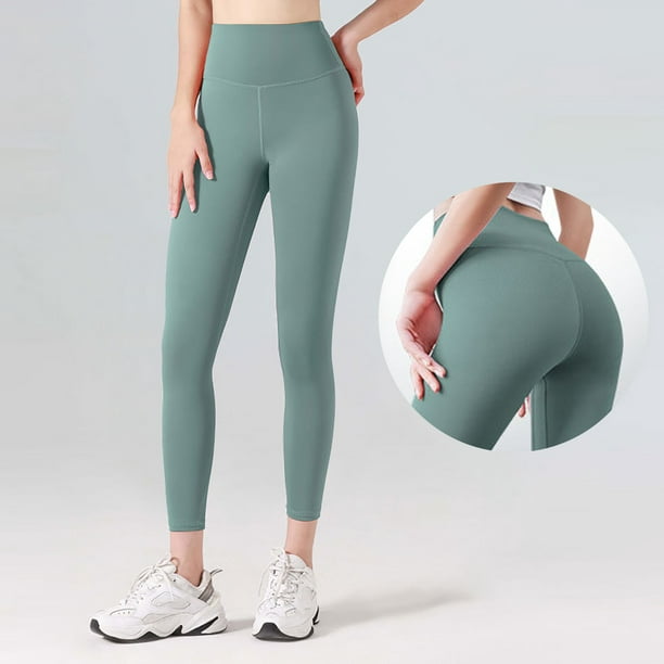  Pantalones de ejercicio de cintura alta para mujer