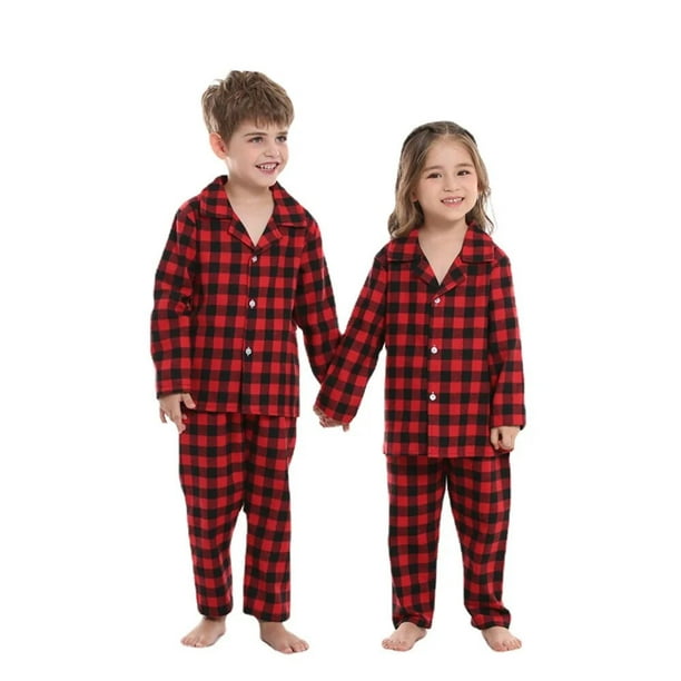  Conjunto de pijama de algodón para niños de 3 a 12 años : Ropa,  Zapatos y Joyería