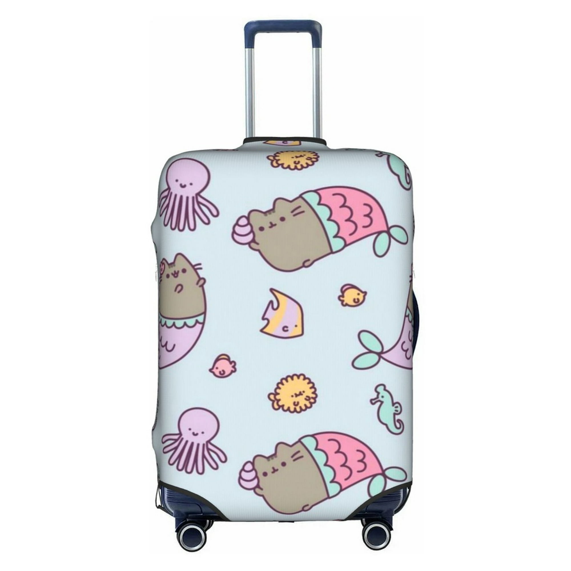Beabes Peach - Protector de maleta Just Peachy Quote - Fundas para equipaje  de viaje con frutas tropicales, hojas de durazno, funda lavable para
