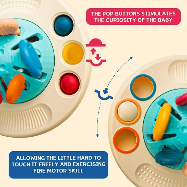 Montessori Juguetes para 1 año, juguetes sensoriales de viaje para