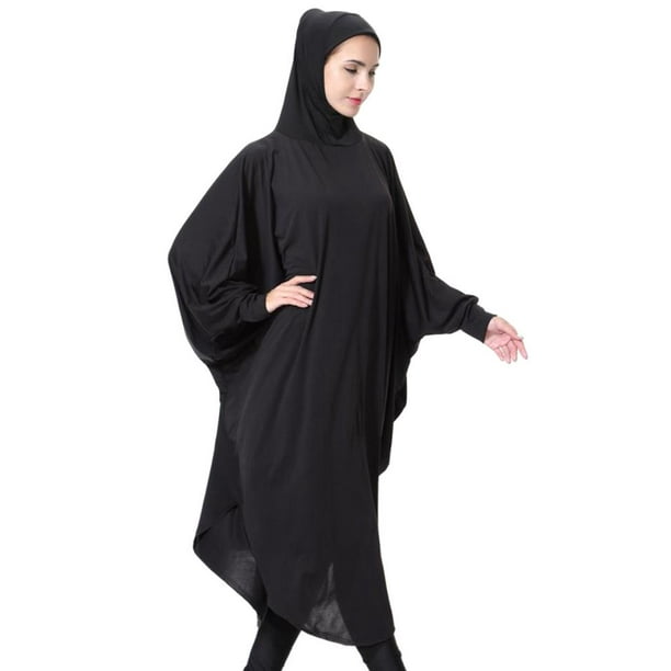  Abayas para mujer musulmana de manga larga para oración, ropa  casual, vestido de bata elegante Abaya Maxi 2023, Negro - : Deportes y  Actividades al Aire Libre