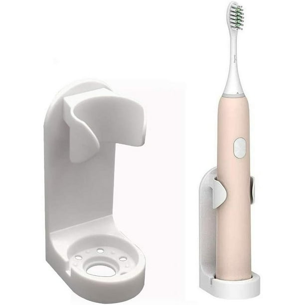 Soporte para cepillo de dientes eléctrico negro, soporte para cepillo de  dientes eléctrico de 2 piezas, organizador adhesivo para cepillo de  dientes, soporte para cepillo de dientes montado en la pared para