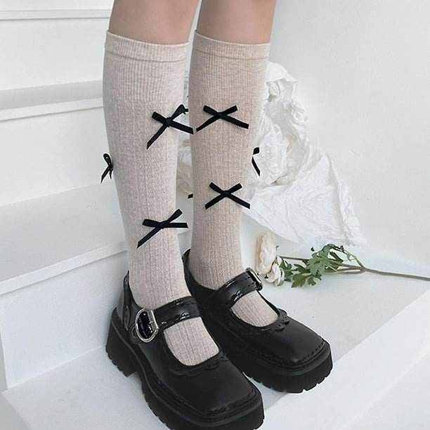 Calcetines de invierno de estilo coreano para mujer, medias de estilo  universitario, calcetines informales estilo Maillard para mujer – compra  los