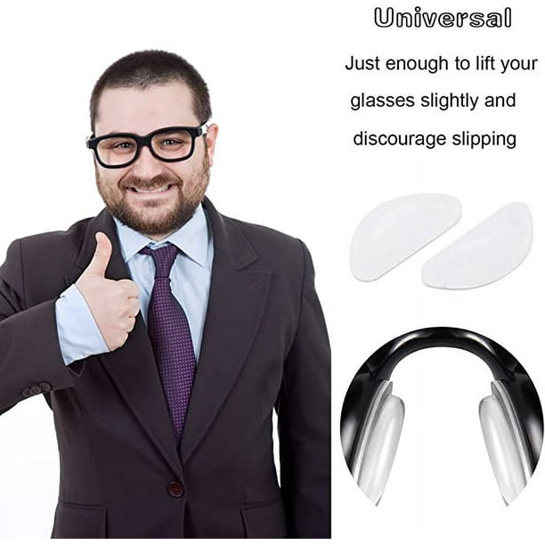 Almohadillas de silicona para gafas ópticas, almohadillas para la nariz con  cámara de aire, supersuaves, 20