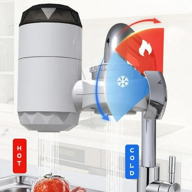  FJH Grifo eléctrico de baño grifo calentador de agua caliente  instantáneo termostato rápido para calentador de agua grifo eléctrico grifo  de agua caliente : Herramientas y Mejoras del Hogar